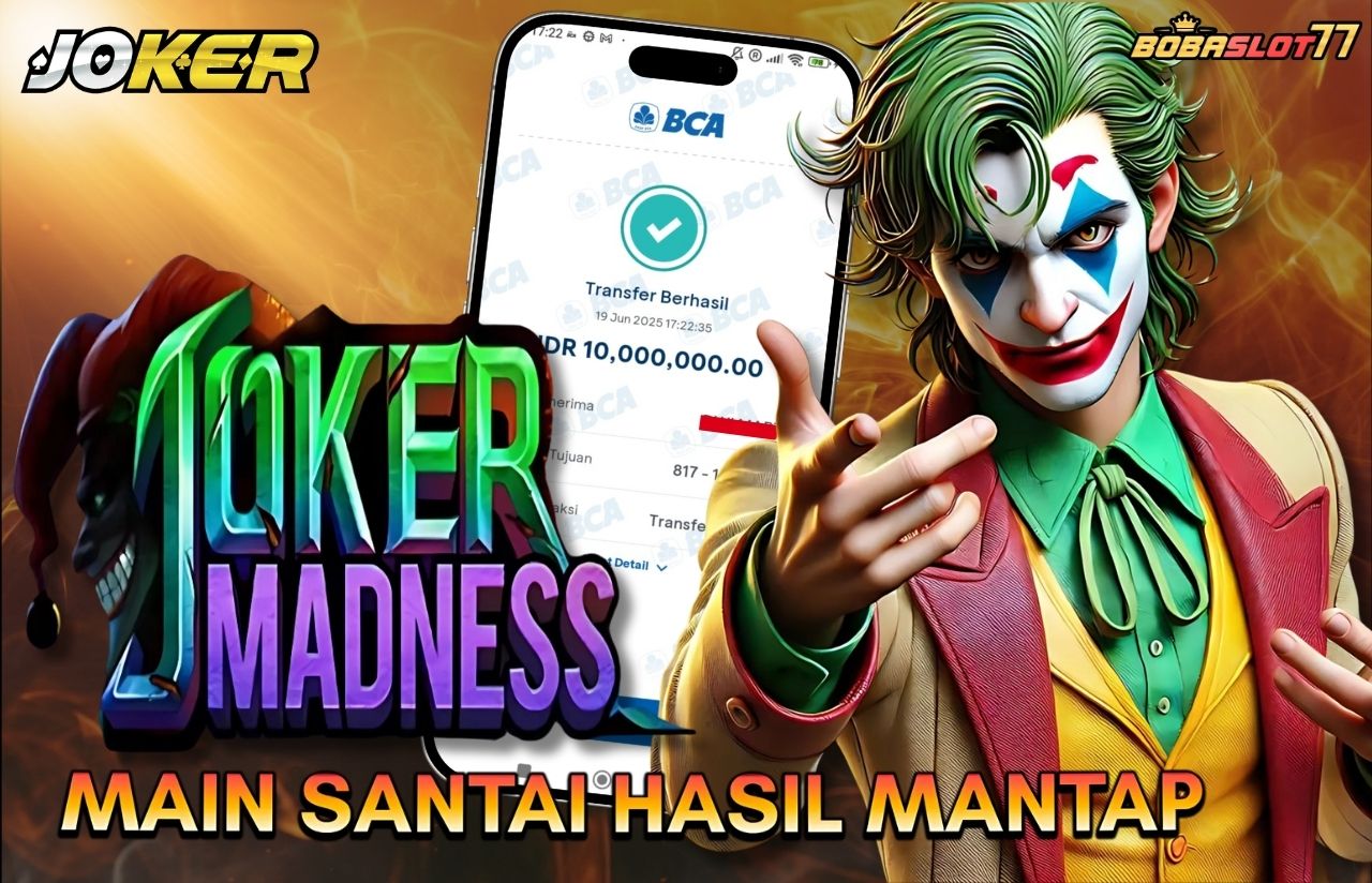 Selamat kepada user id : 7***0 Wede Rp 10.000.000 di Game JOKER MADNESS JOKER Cair Gk Sampe 1 Menit! Menang Mudah di Bobaslot77	